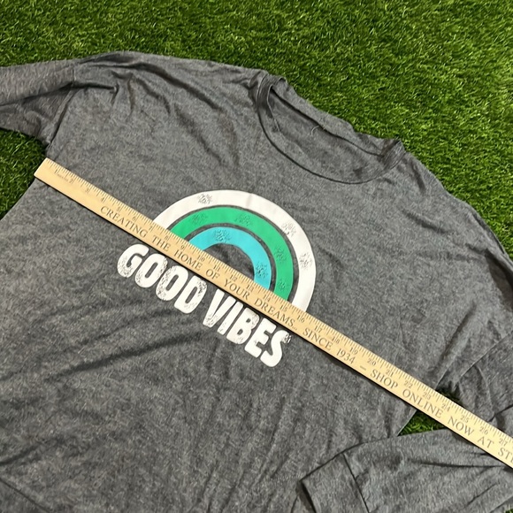 Women’s Good Vibes Long Sleeve Crew neck top with pockets - Picture 5 of 5